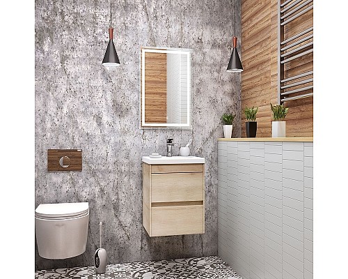 Тумба под раковину Art&Max Family-400-2C-SO-PB подвесная Сканди