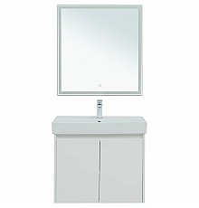 Комплект мебели для ванной Aquanet Nova Lite 75 302535 подвесной Белый глянец