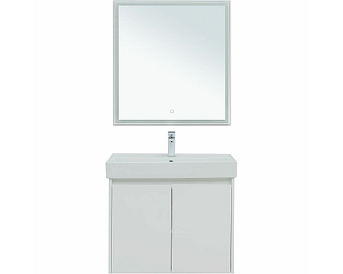 Комплект мебели для ванной Aquanet Nova Lite 75 302535 подвесной Белый глянец