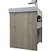 Тумба с раковиной Comforty Вена 55 00-00008928 подвесная Дуб дымчатый