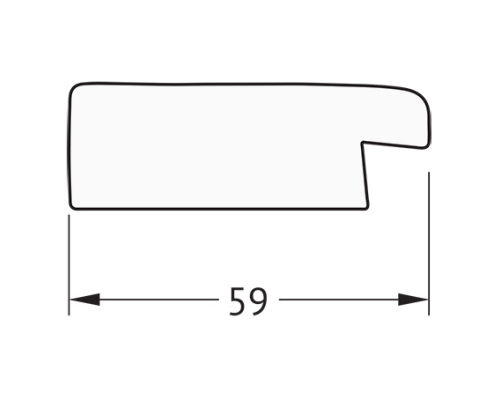 Зеркало Evoform Definite 134х74 BY 0753 в багетной раме - Травленое золото 59 мм
