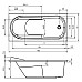 Прямоугольная ванна Riho Columbia 160x75 BA0100500000000