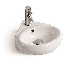 Раковина керамическая угловая подвесная SantiLine SL-2021