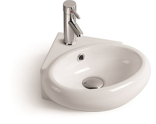 Раковина керамическая угловая подвесная SantiLine SL-2021