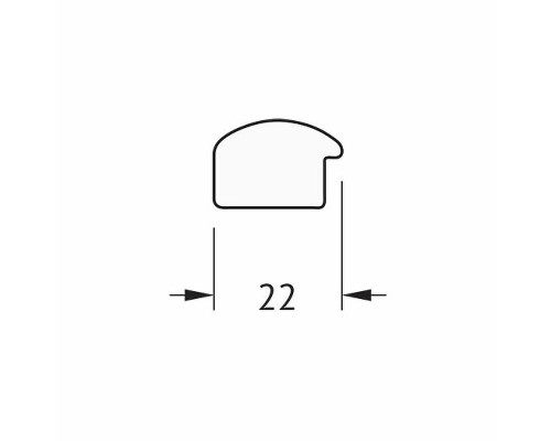 Зеркало Evoform Definite 88х68 BY 0673 в багетной раме - Махагон 22 мм