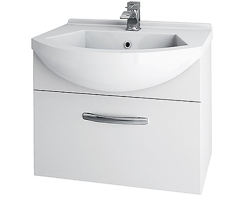 Тумба под раковину Dreja Alfa 55 99.0305 подвесная Белый глянец