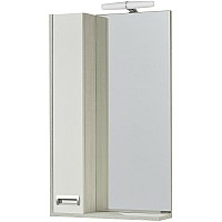 Зеркальный шкаф Aquaton Бекка PRO 50 1A214502BAC20 с подсветкой Белый Дуб сомерсет
