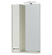 Зеркальный шкаф Aquaton Бекка PRO 50 1A214502BAC20 с подсветкой Белый Дуб сомерсет