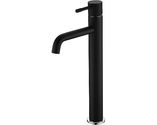 Смеситель для раковины Boheme Uno 462-BCR Черный матовый Хром