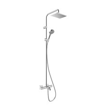 Душевая система для ванны Hansgrohe Vernis Shape с термостатом хром