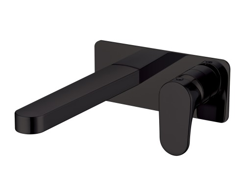 Смеситель для умывальника из стены Boheme Spectre черный матовый