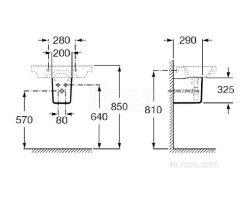 Полупьедестал Roca Debba 33799100Y