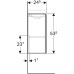 Тумба под раковину 40 см Geberit Acanto 500.607.01.2