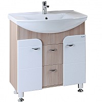 Тумба под раковину Onika Стиль 75 Светлый ясень Белый