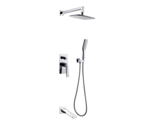 Смеситель встроенный с изливом Boheme Venturo ХРОМ