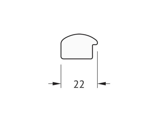 Зеркало Evoform Definite 88х68 BY 0673 в багетной раме - Махагон 22 мм