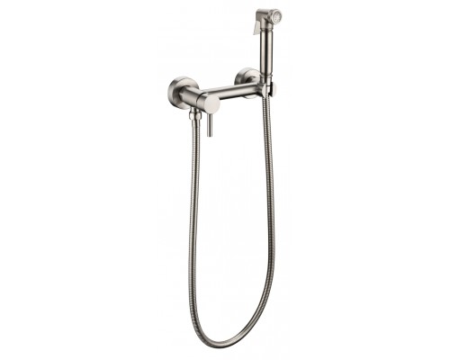 Смеситель встраиваемый с гигиеническим душем Grocenberg GB103N Никель