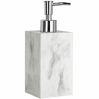 Дозатор для жидкого мыла WasserKRAFT Kammel K-9199 Белый мрамор Хром