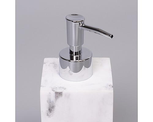 Дозатор для жидкого мыла WasserKRAFT Kammel K-9199 Белый мрамор Хром