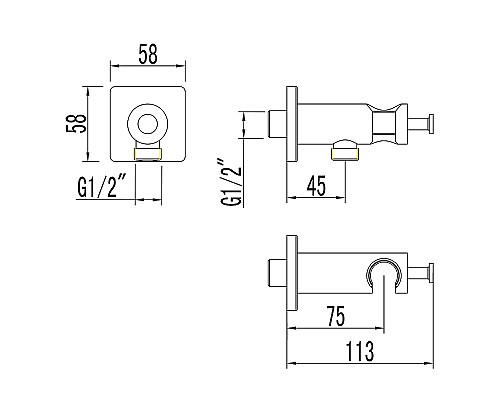 Шланговое подключение Lemark LM7885C Хром