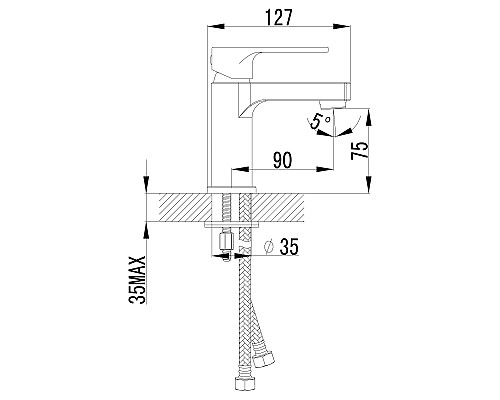 Смеситель Lemark Plus Grace LM1506С для раковины