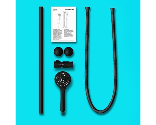 Душевой гарнитур Dorff Comfort D0108000BL Черный