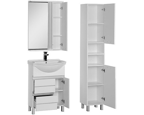 Тумба под раковину Aquanet Доминика 60 171684 Белая