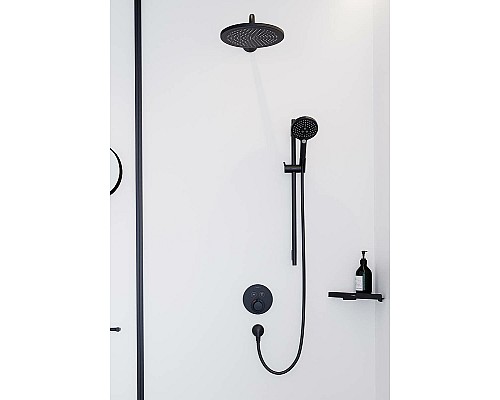 Смеситель для душа Hansgrohe ShowerSelect S 15743670 с термостатом Черный матовый