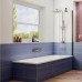 Шторка на ванну Ambassador Bath Screens 80х140 профиль Черный стекло прозрачное