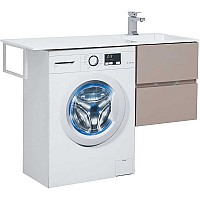 Тумба под раковину Aquanet Алвита 120 R 243661 подвесная Капучино