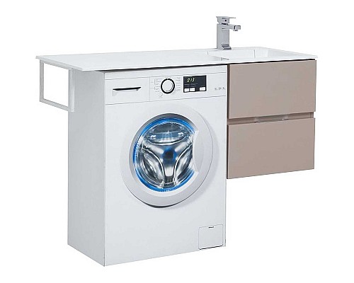 Тумба под раковину Aquanet Алвита 120 R 243661 подвесная Капучино