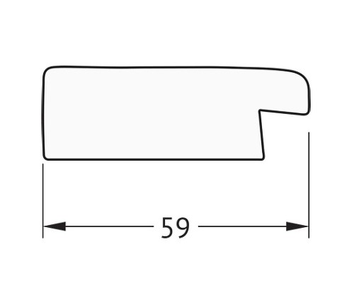 Зеркало Evoform Definite 84х64 BY 0650 в багетной раме - Травленое золото 59 мм