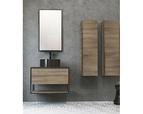 Зеркало Jorno Steal 50 Ste.02.50/Pl/B Черное