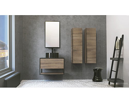 Зеркало Jorno Steal 50 Ste.02.50/Pl/B Черное