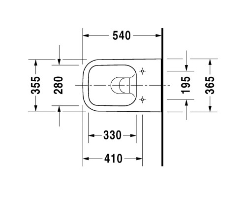 Унитаз Duravit Happy D 2 2222090000 подвесной без сиденья