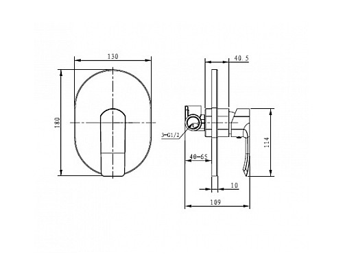 Смеситель для ванной KAISER Aurora 67177