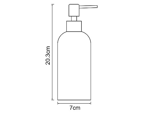 Дозатор для жидкого мыла WasserKRAFT Neime K-1999 Черный Белый