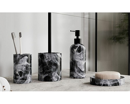 Дозатор для жидкого мыла WasserKRAFT Neime K-1999 Черный Белый