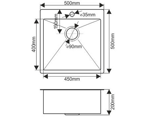 Кухонная мойка Melana Profline D5050HC Бронза