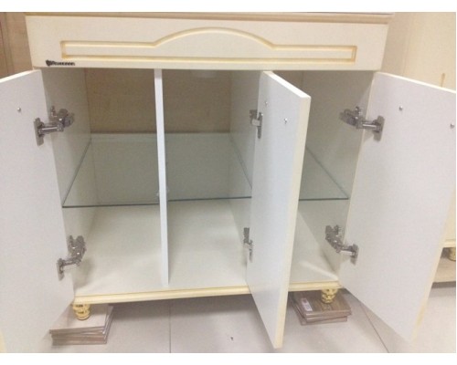 Тумба под раковину Bellezza Аллегро Люкс 100 4637517000351 Бежевая патина Золото