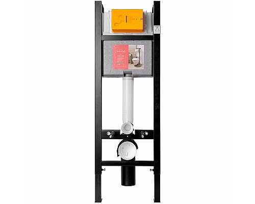 Комплект унитаза с инсталляцией Jacob Delafon Elite E21755RU-00 с сиденьем Микролифт и Белой клавишей смыва