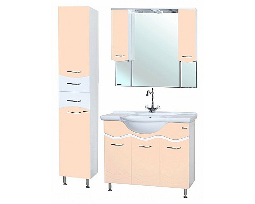 Шкаф пенал Bellezza Мари 35 4622904710074 Бежевый Белый