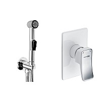 Встраиваемый комплект для биде WasserKRAFT A010657WHITE со шлангом