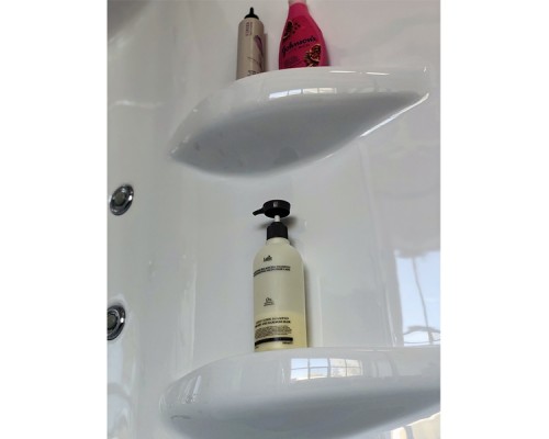 Душевой бокс Royal Bath ALP 170x100 с гидромассажем задняя стенка Белая