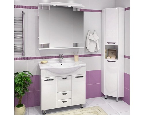 Зеркальный шкаф Runo Валенсия 75 00000000019