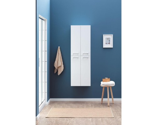 Шкаф пенал Dreja 50 77.0301W подвесной Белый глянец