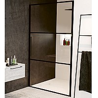 Душевая дверь Riho Grid 90 G004002121 (GB1090000) профиль Черный стекло прозрачное