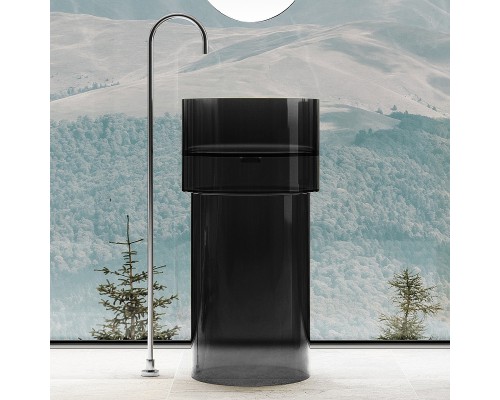 Раковина Abber Kristall 45 AT2701Onyx Черная