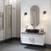 Зеркало Kerama Marazzi CONO овальное 42, черное матовое