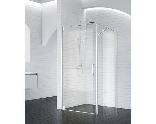 Душевая стенка BelBagno Marmi 100 профиль Хром стекло прозрачное